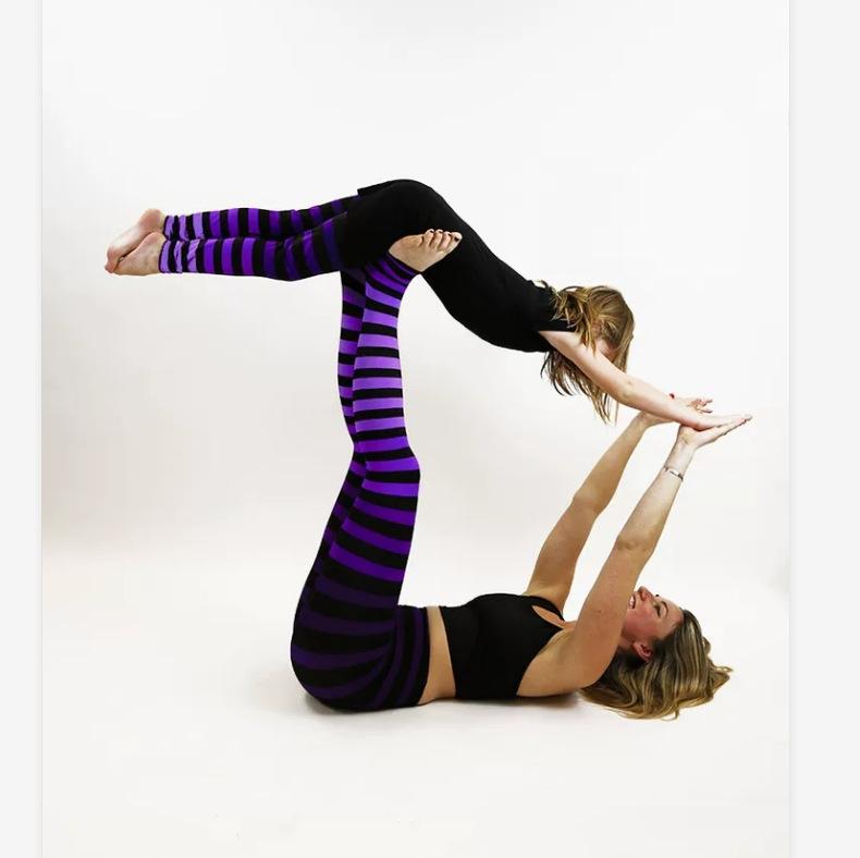 Stripe Parent child Yoga Sports Fitness Pants