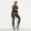 High Waist Tight Print Fitness Suit