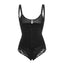 Zipper Button Triangle Lace Bodyshaper