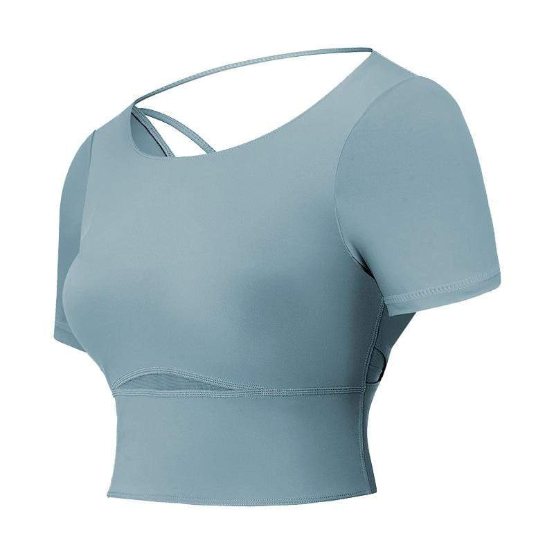Short Open Navel Quick Drying Bodysuit