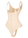 Woman Thong One Piece Buttoned Zip Body Shaper