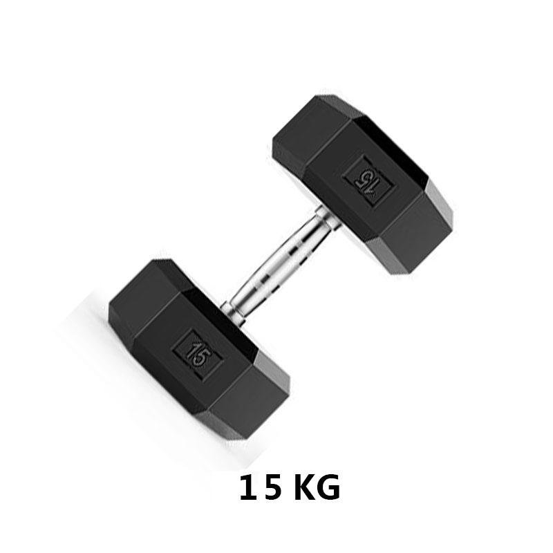 Electroplated Hexagonal Fixed Arm Muscle Dumbbell
