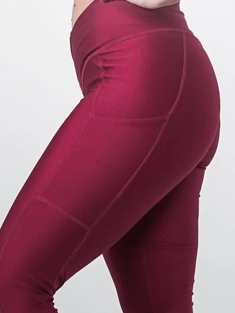 Gymonster Pocket Leggings CRANBERRY