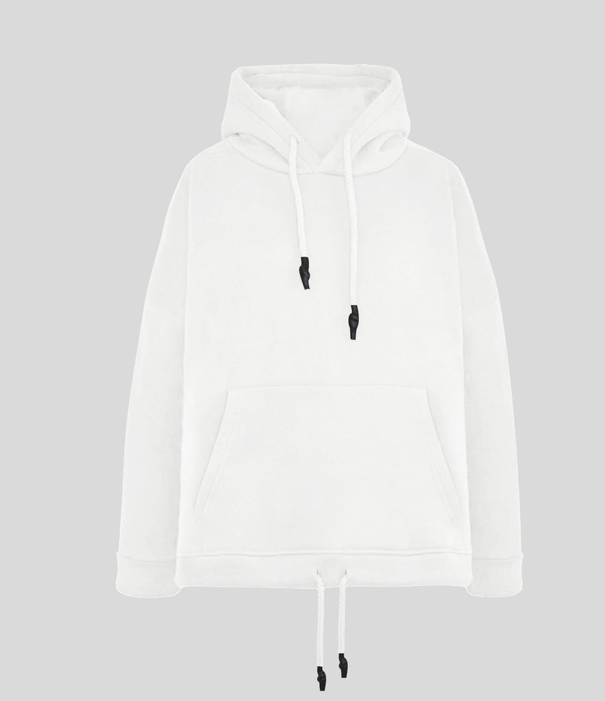 Drawstring Solid Color Hoodie