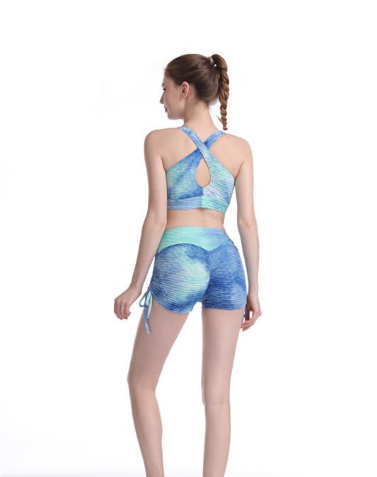 Stiflage dyed Bubble Draw Rope Body Yoga Suit