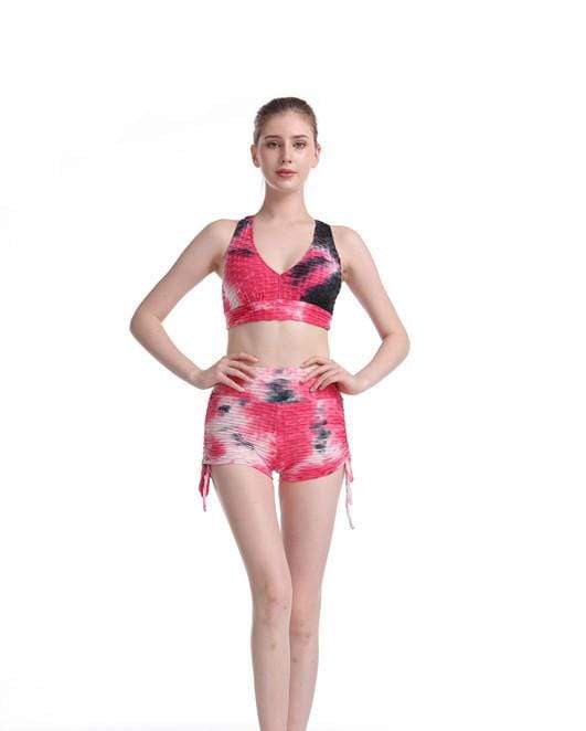 Stiflage dyed Bubble Draw Rope Body Yoga Suit