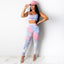 Tie dyed Backs Casual Yoga Suit