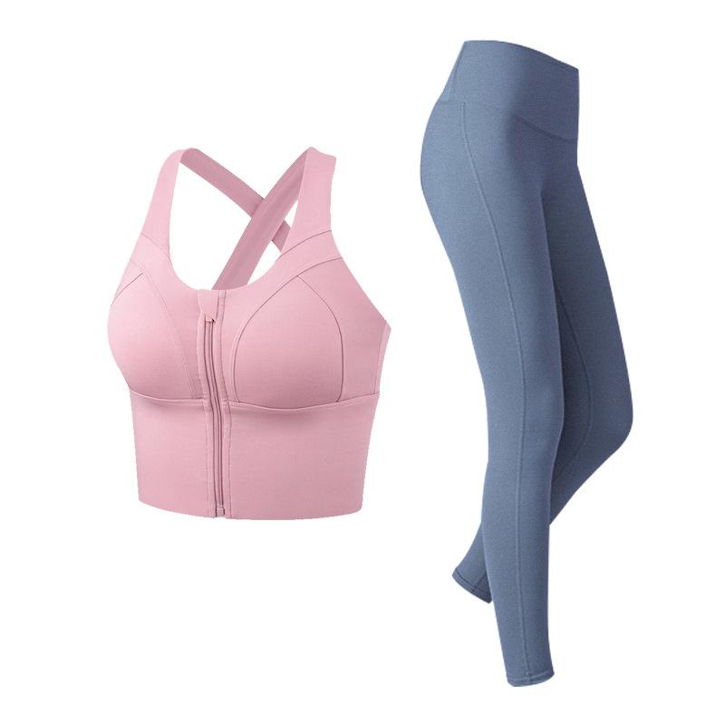 High Waist Tight Pure Color Yoga Suit