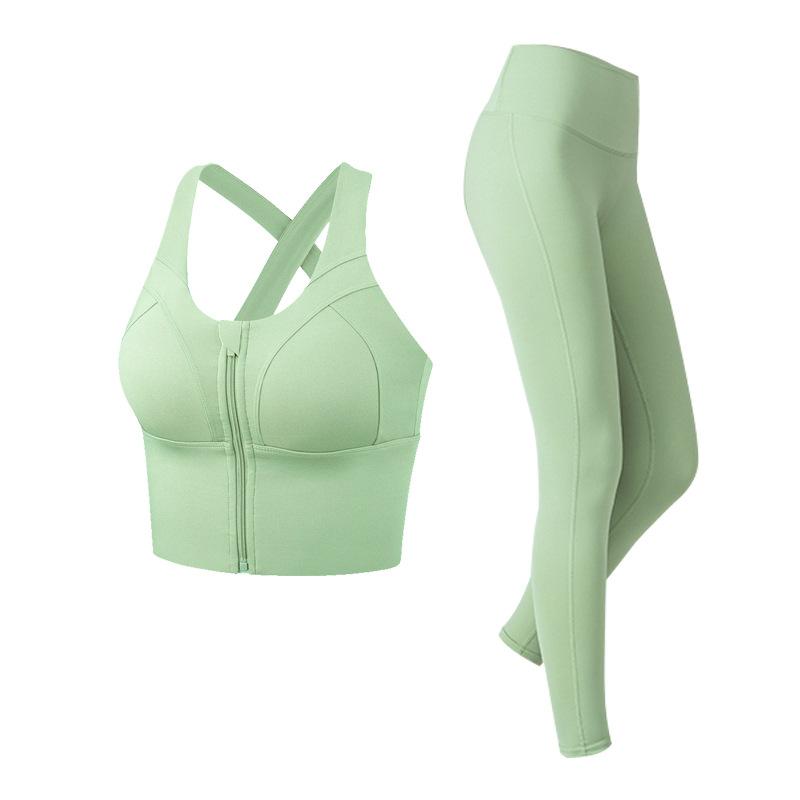 High Waist Tight Pure Color Yoga Suit