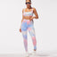 Tie dyed Backs Casual Yoga Suit
