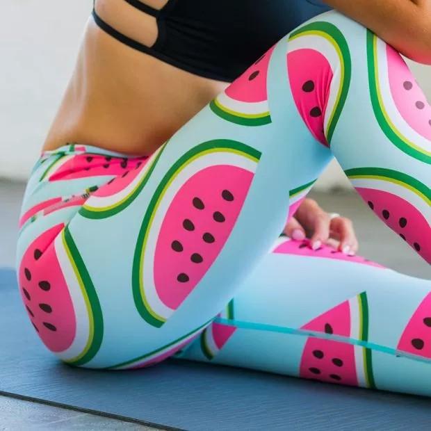 Watermelon parent child yoga clothing children sports fitness pants