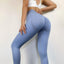 Middle Waist Hip Solid Color Training Fitness Yoga Pants