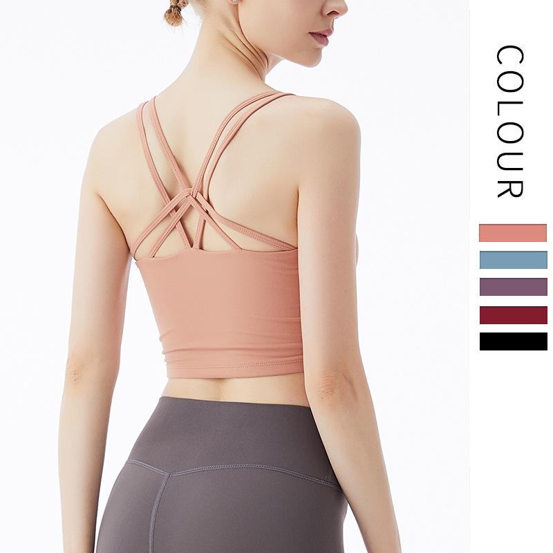 Shockproof Gathered Yoga Fitness Bra