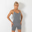 High Waist Tight Print Fitness Suit