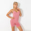 High Waist Tight Print Fitness Suit
