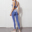 Contrast Splicing Yoga Suit