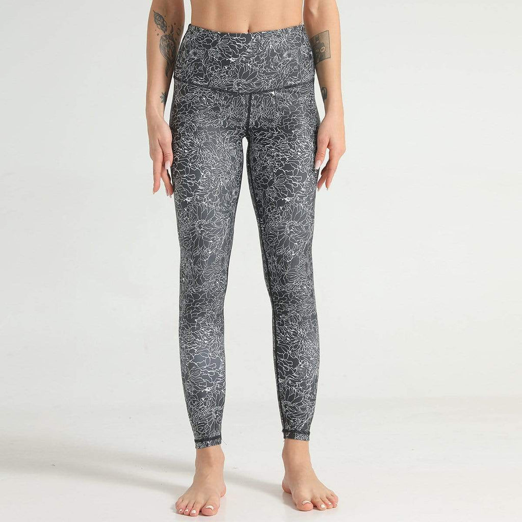 High Waist Hip Lifting Print Training Legging