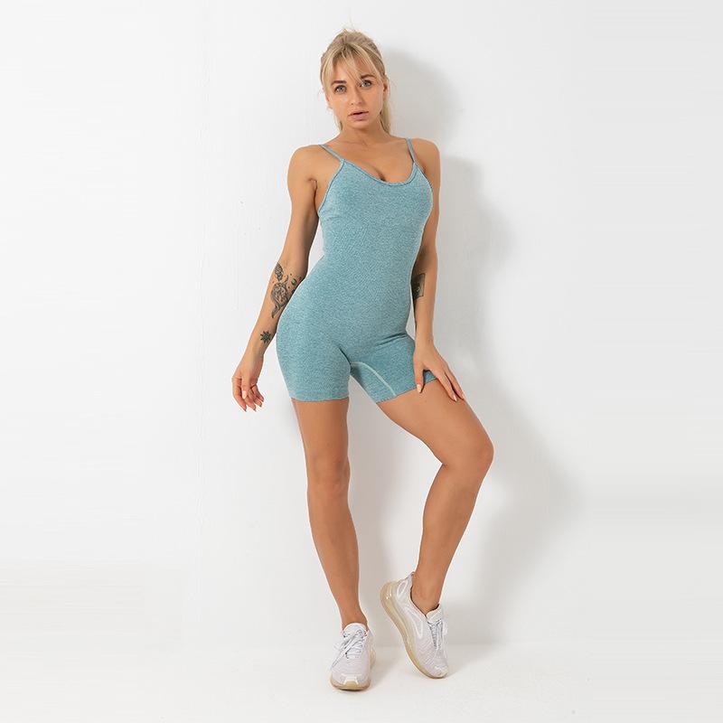 High Waist Tight Print Fitness Suit