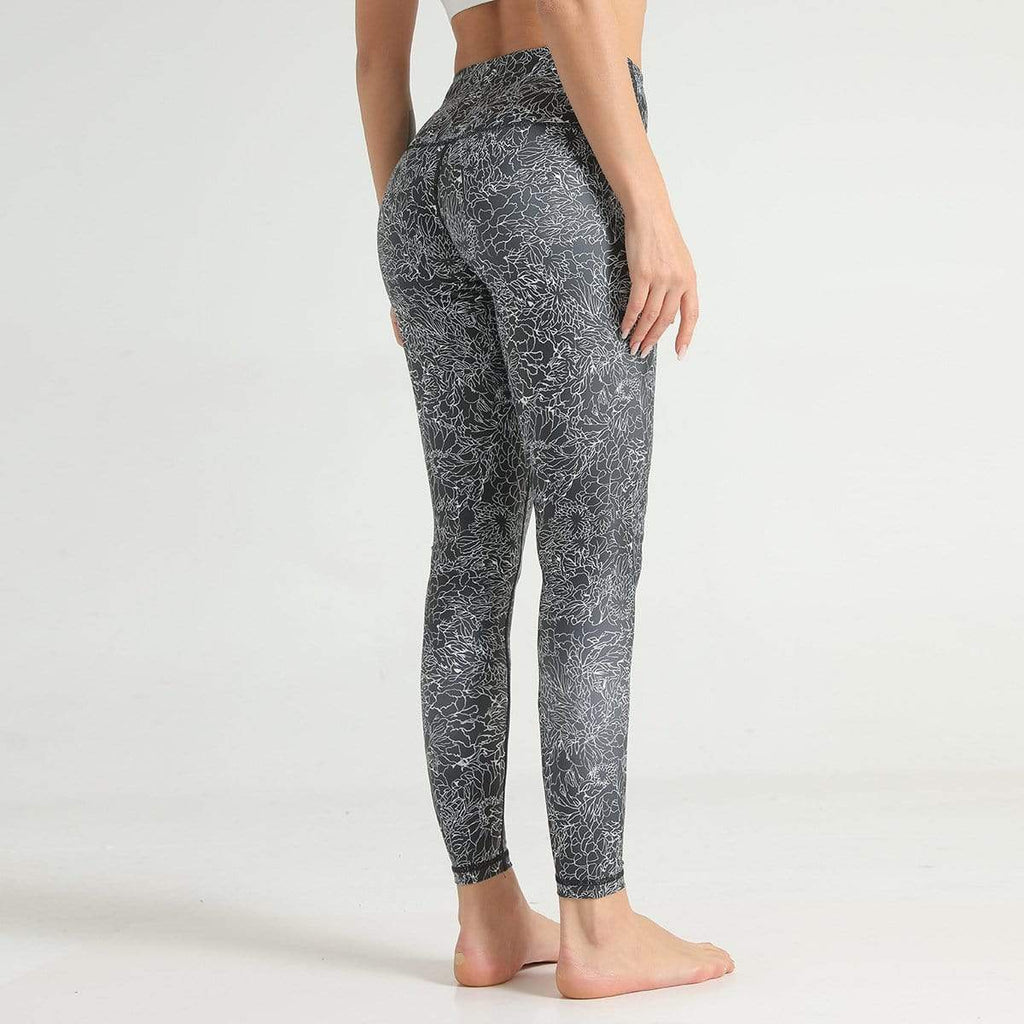 High Waist Hip Lifting Print Training Legging