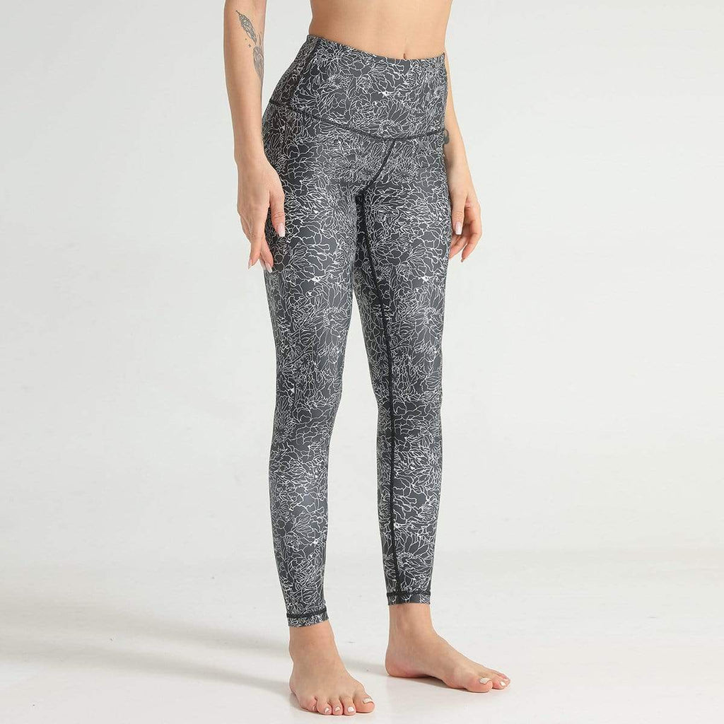 High Waist Hip Lifting Print Training Legging