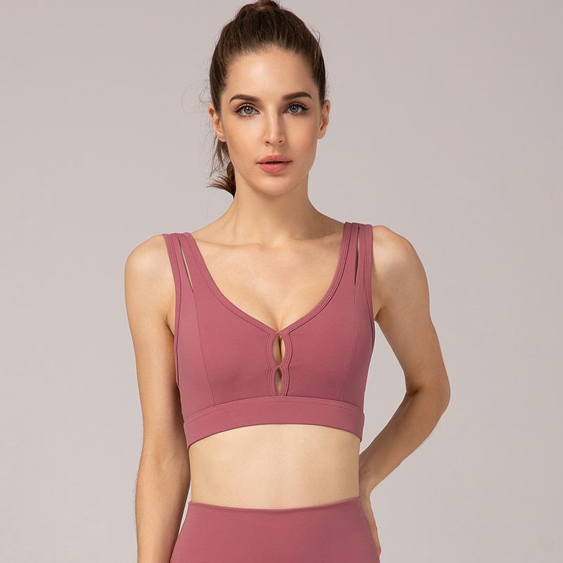 Sexy Traceless High Strength Sports Yoga Bra