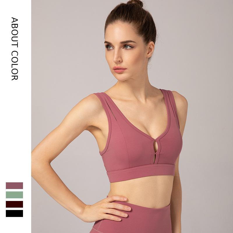 Sexy Traceless High Strength Sports Yoga Bra