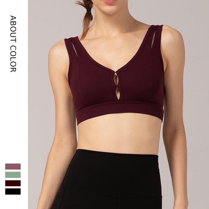 Sexy Traceless High Strength Sports Yoga Bra