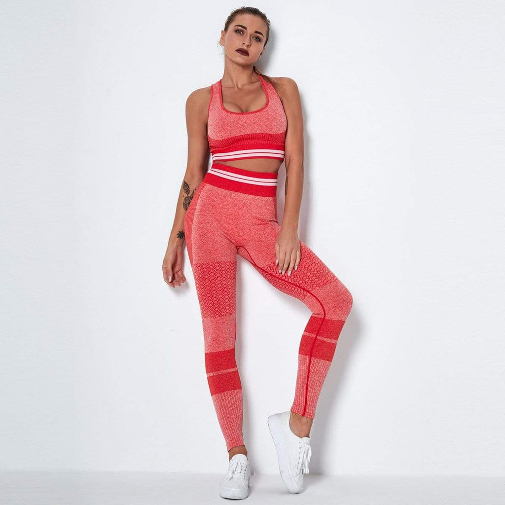 Knitted Seamless Hip Lifting Professional Fitness Suit