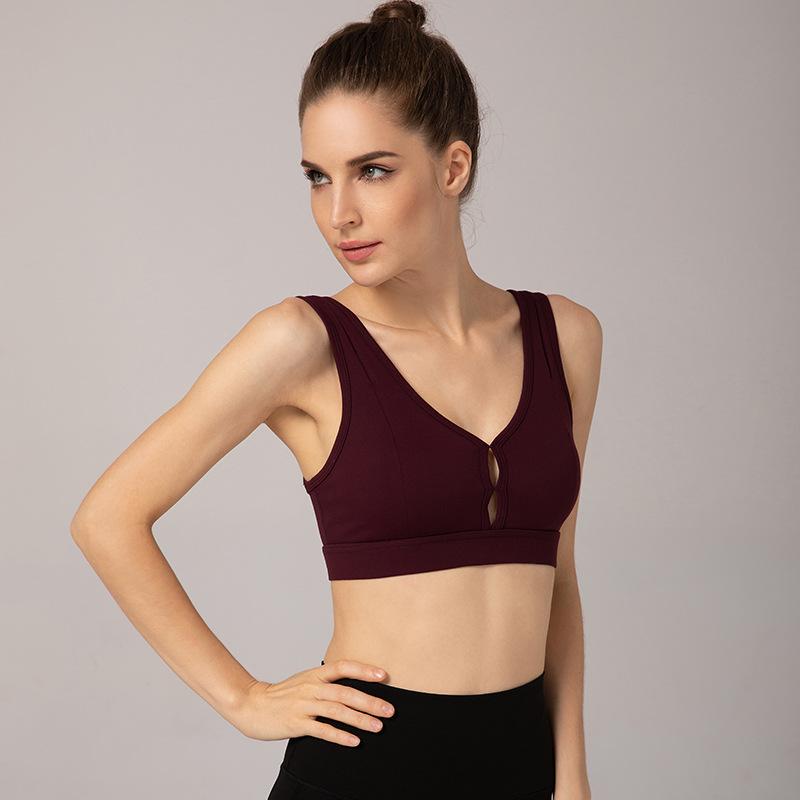 Sexy Traceless High Strength Sports Yoga Bra