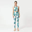 Printed Sleeveless Back Sport Suit