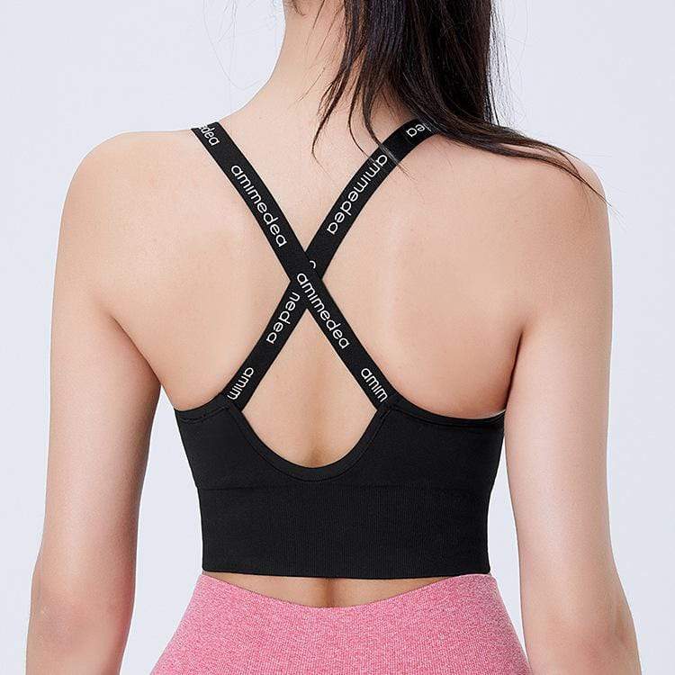 Shockproof Running Gather Fitness Bra