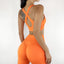 Yoga Suit Tight Backless Sports Bra