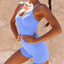High Waist Tight Print Fitness Suit
