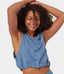 FLOW Drawstring Cropped Seamless Tank Tops