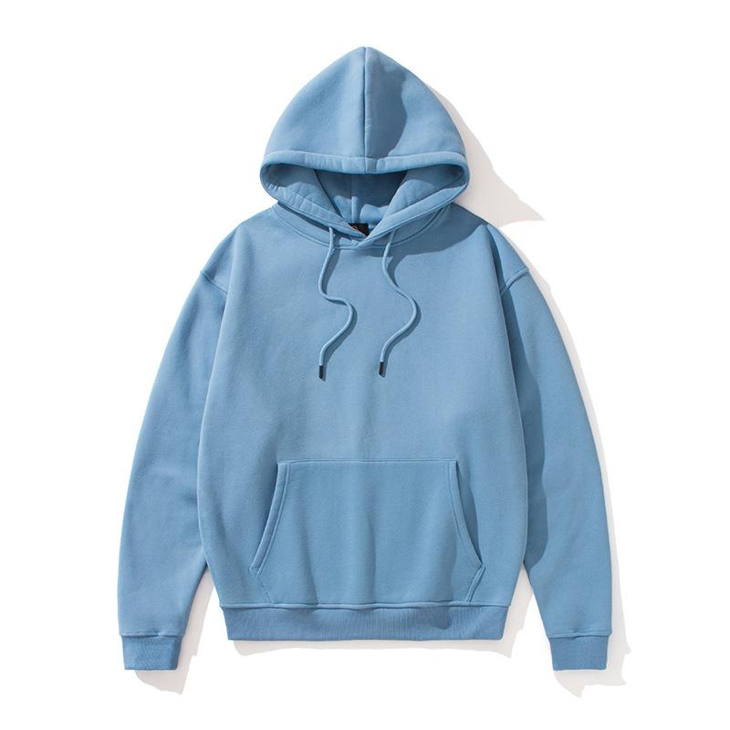 Solid Color Fleece Lined Hoodie