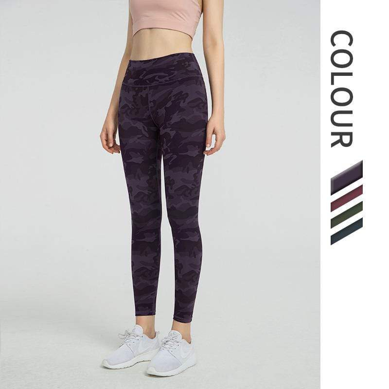 Multicolor Nude Sanding Yoga Pants