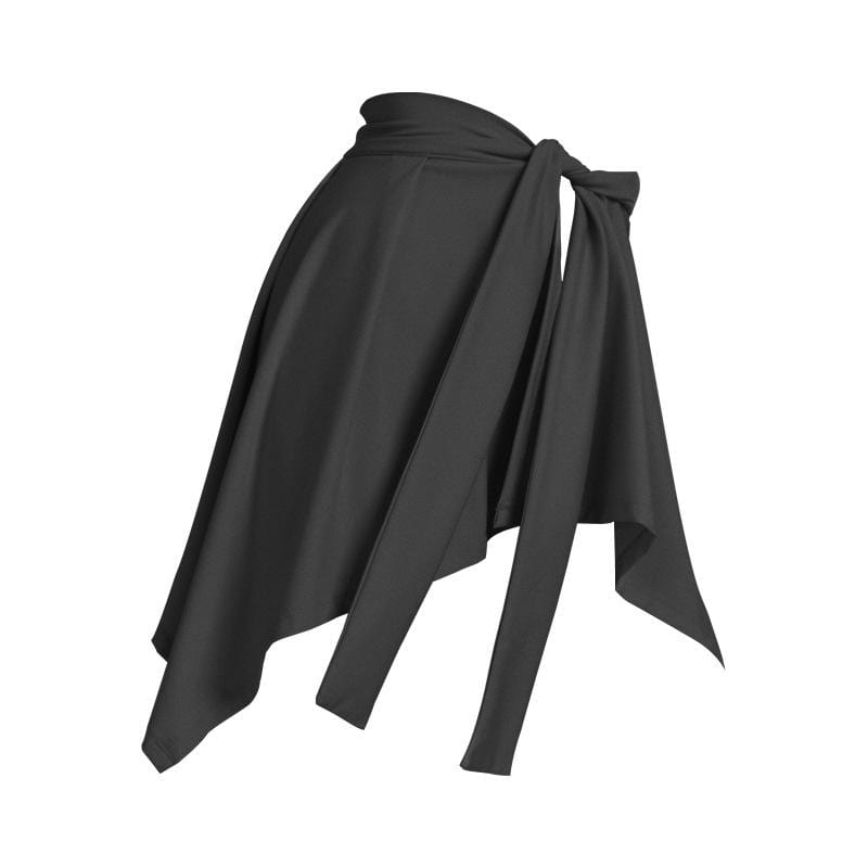 Solid Color Dance Sports Fitness Yoga Skirt