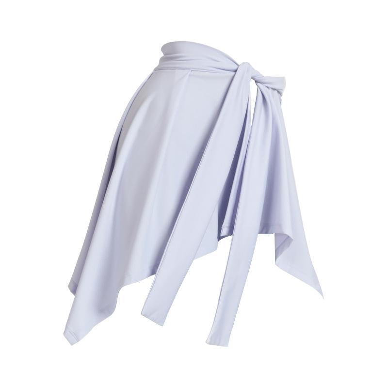 Solid Color Dance Sports Fitness Yoga Skirt