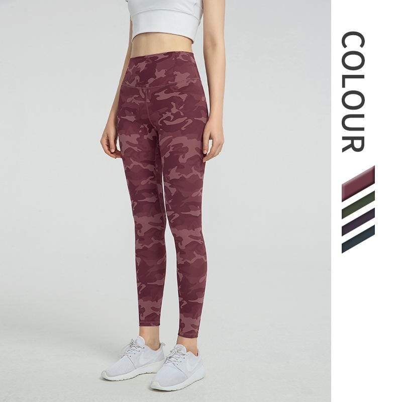 Multicolor Nude Sanding Yoga Pants