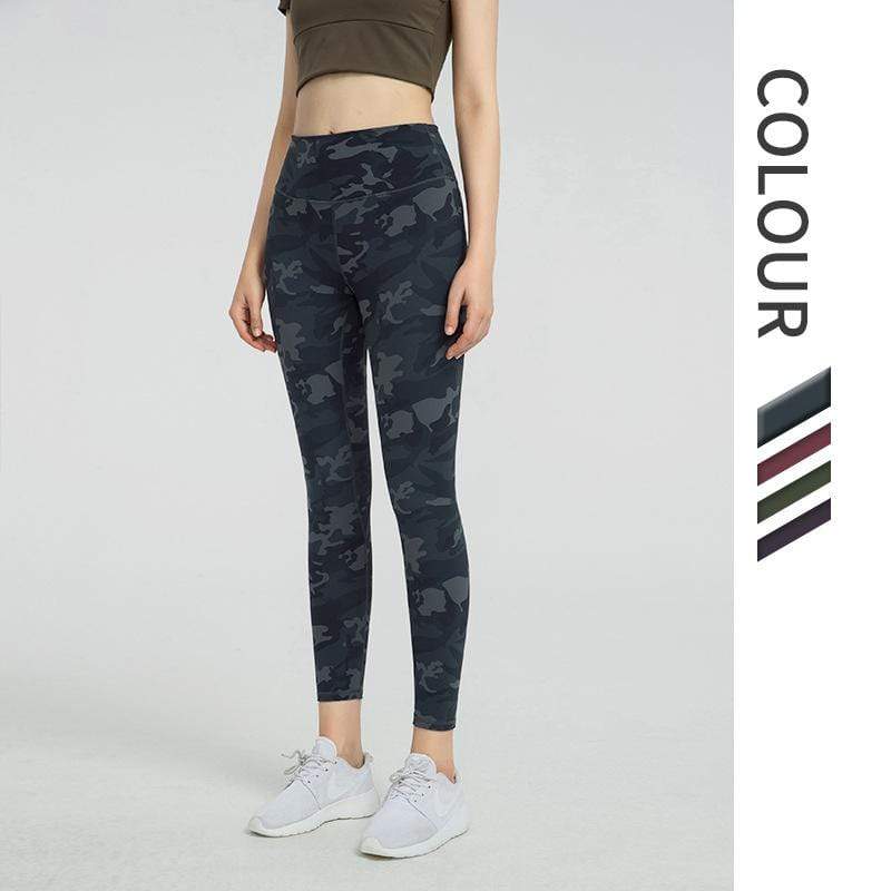 Multicolor Nude Sanding Yoga Pants