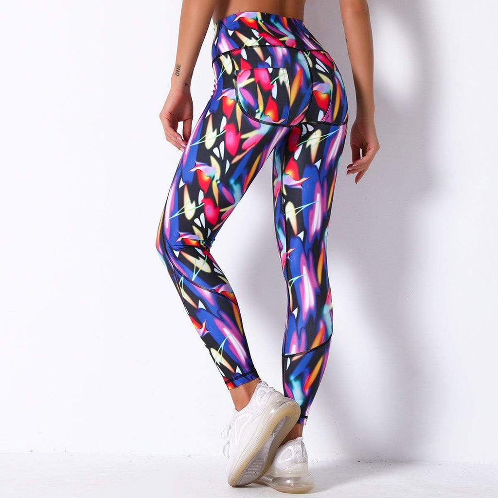 Trendy Quick Dry Printed Stretch Yoga Legging