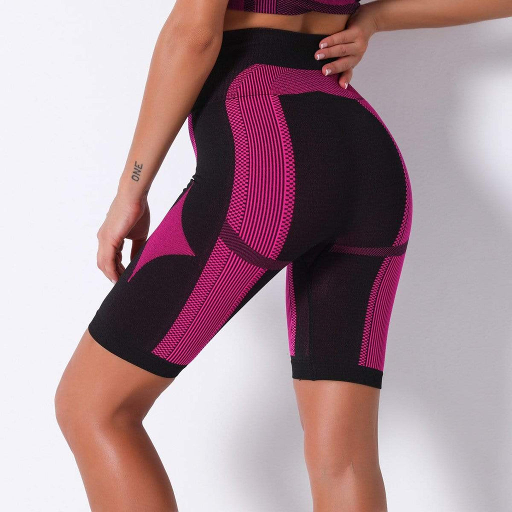 Stylish High Waist Yoga Shorts