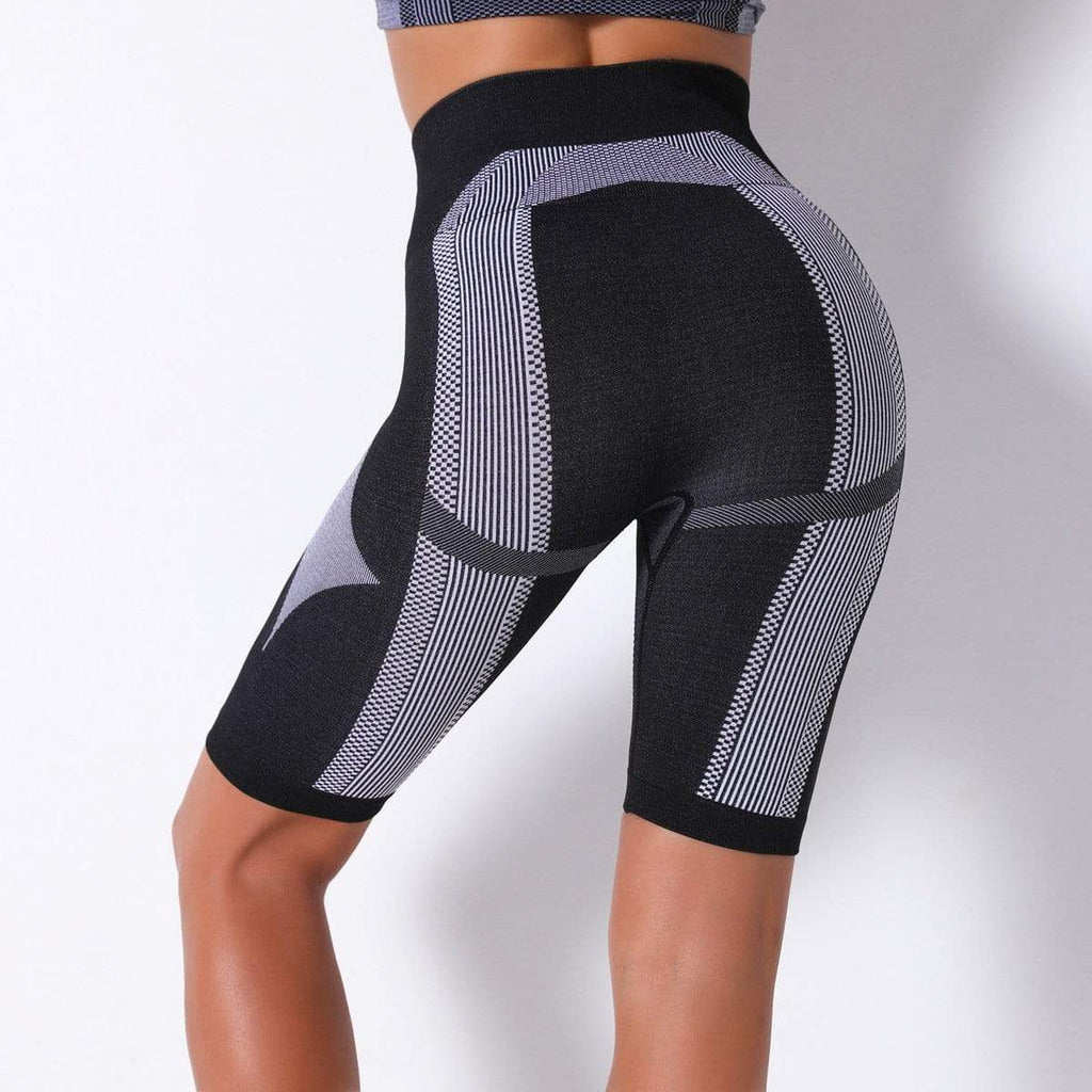 Stylish High Waist Yoga Shorts