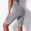 Knitting Stripe Professional Training Yoga Shorts