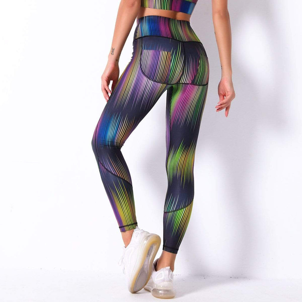 Trendy Quick Dry Printed Stretch Yoga Legging