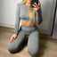 Breathable Knitted Seamless Yoga Suit