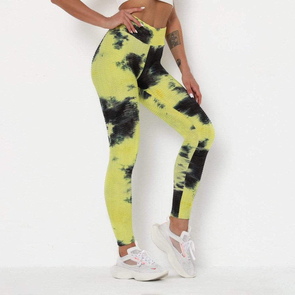 Train Bottom Fitness Tight Tie dye Leggings