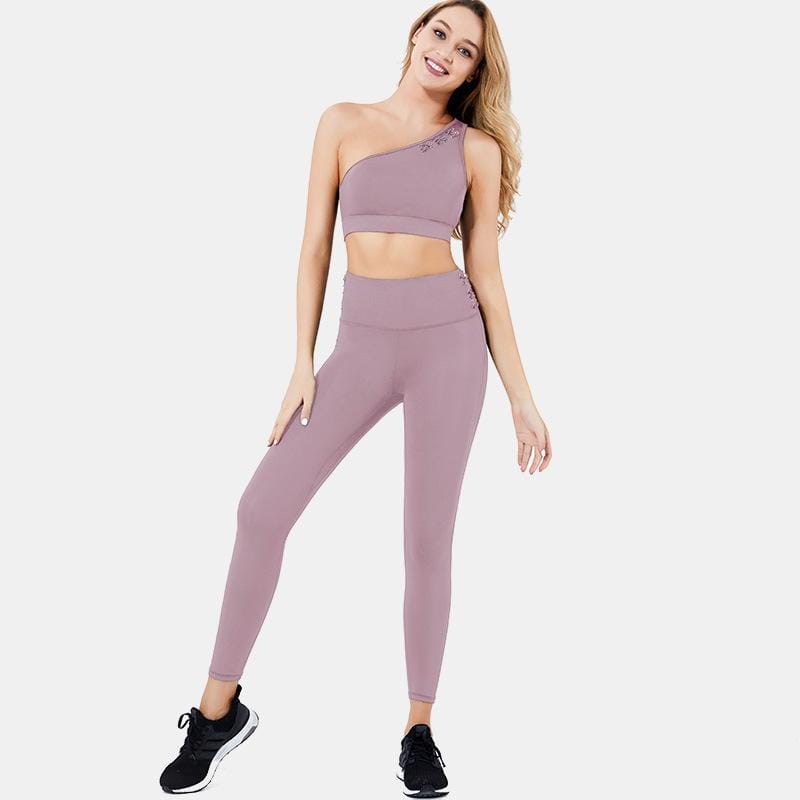 Medium Impact Gathered Sexy Yoga Suit