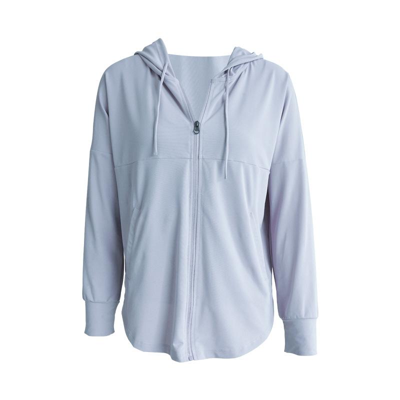 Casual Hooded Tight Quick Dry Training Yoga Long Sleeve