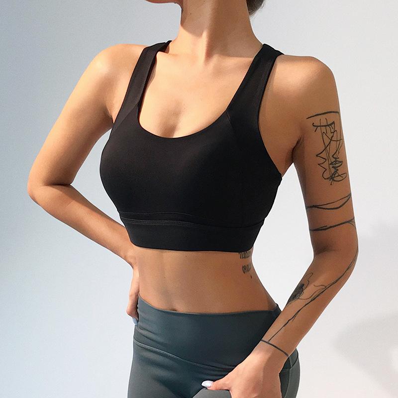 Tight Pure Colour High Impact Sports Bra